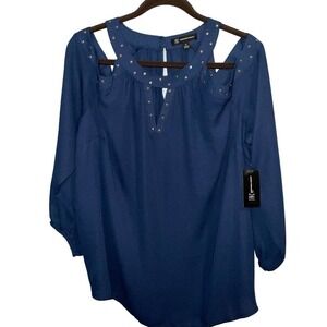 I.N.C. International Concepts Women’s Plus LS Keyhole Halter Top NWT 2X